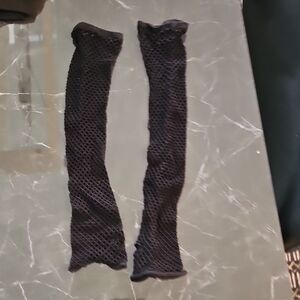 Black Fishnet Armwarmers